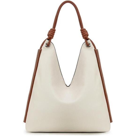 Hobo Bags for Women Beige+brown - Picture 1 of 6
